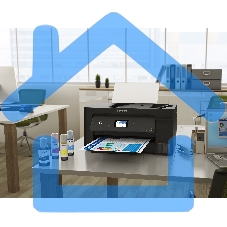 МФУ струйное EPSON L14150 (C11CH96502) 001 INK, A3, цветной, печ. до 38/24 стр/мин. (ч/б/цв.), 4800x1200 dpi (печ.), 2400x1200 dpi (скан.), USB, RJ-45, Wi-Fi