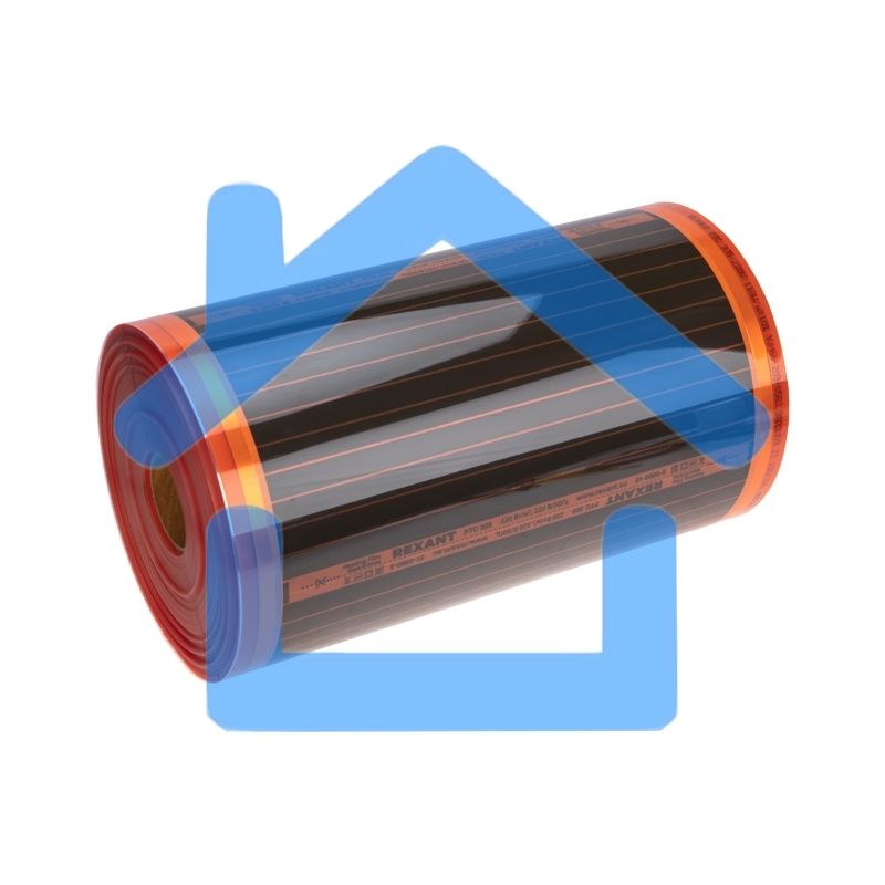 Пленочный теплый пол PTC 305 220Вт/м², ширина 50см, толщина 0,338мм Rexant