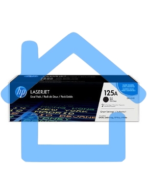 Картридж лазерный HP CB540AD черный двойная упаковка для CLJ CP1215/CP1515/CP1518 2 х 2200стр.