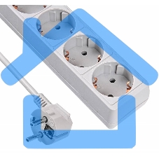 Сетевой фильтр Buro 500SL-1.5-G 1.5м (5 розеток) серый (пакет ПЭ)