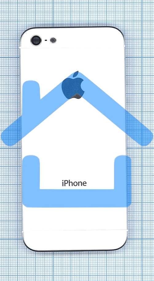 Задняя крышка для iPhone 5 белый