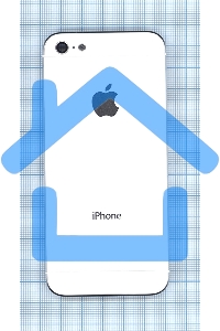 Задняя крышка для iPhone 5 белый