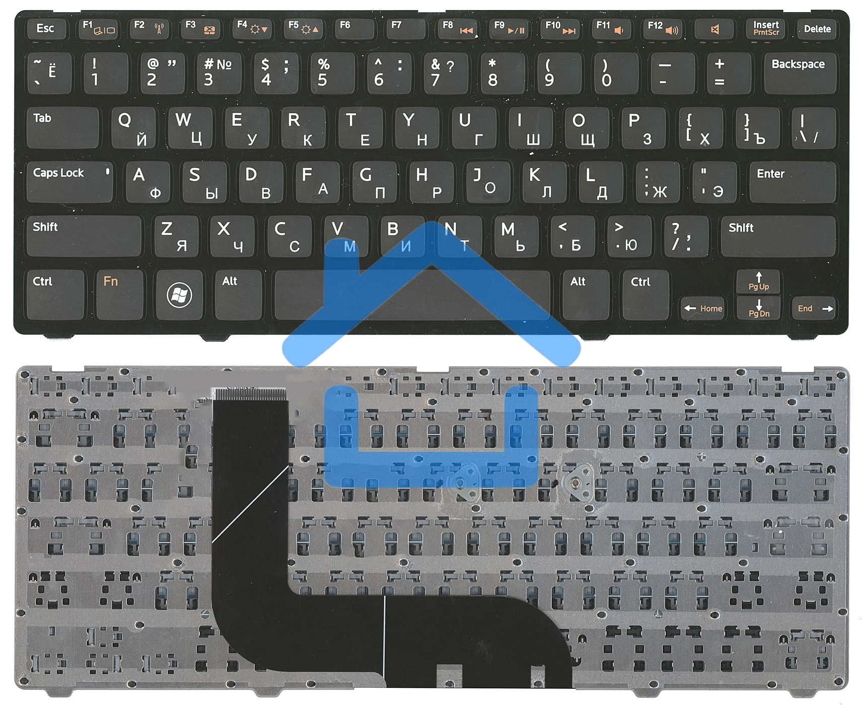 Клавиатура для ноутбука Dell Inspiron 14Z 5423 13Z 5323 черная
