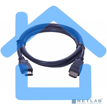Кабель HDMI CP-HM-HM-5M Wize, 5 м, v.2.0, K-Lock, soft cable, 19M/19M, позол.разъемы, экран, темно-серый, пакет