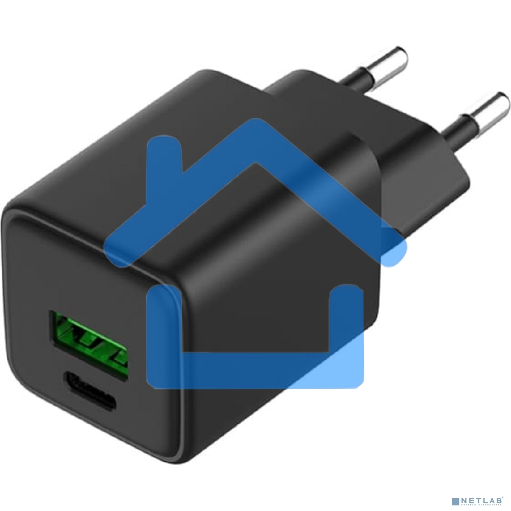 Сетевое зарядное устройство с двумя портами USB-A и Type-C, 30Вт GaN Rexant