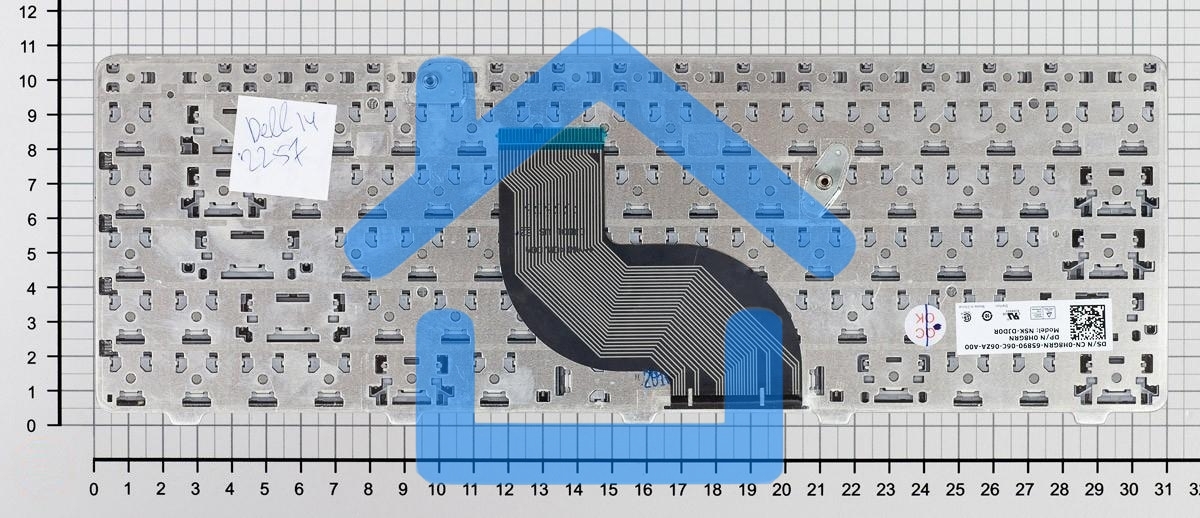 Клавиатура для ноутбука Dell Inspiron 14V 14R N4010 N4030 N5030 M5030 черная