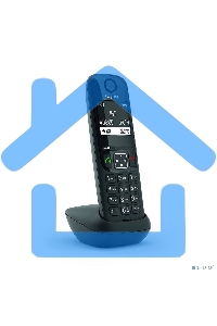 Дополнительная трубка Dect Gigaset AS690HX черный для AS690