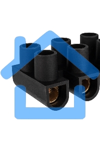 Клеммная колодка винтовая KВ-14 (6-14 мм²), ток 20 A, полипропилен черный, индивидуальная упаковка, 1 шт. Rexant