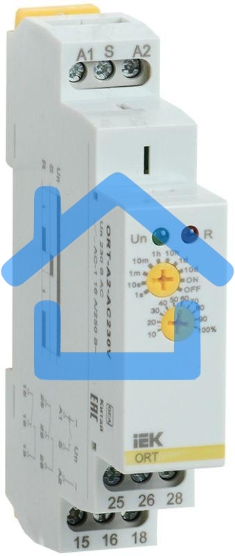 Реле задержки включения ORT 2 конт. 230В AC IEK ORT-A2-AC230V