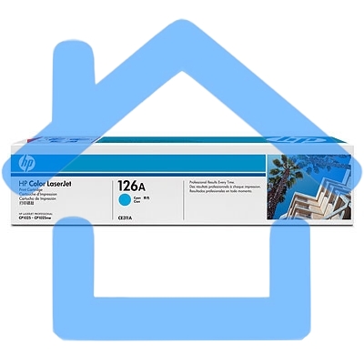 Картридж лазерный HP CE311A голубой для LaserJet Pro CP1025 1000стр.
