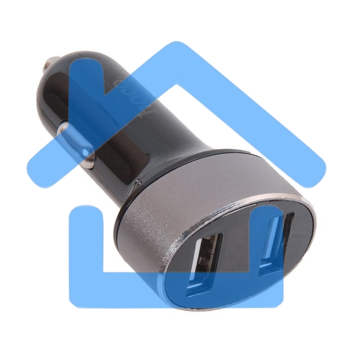 Авто ЗУ + LED дисплей/ HOCO HC-76605 Z26/ 2 USB/ Выход: 10.5W/ черный