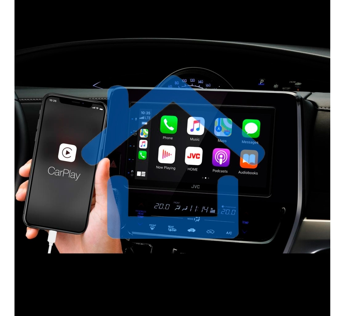 Автомагнитола JVC KW-M560BT 2DIN 4x50Вт