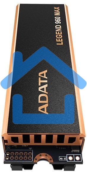 Накопитель SSD   ADATA LEGEND 960 MAX, 4Tb, M.2 2280, PCIe 4.0 x4, NVMe, R/W 7400/6800, с радиатором