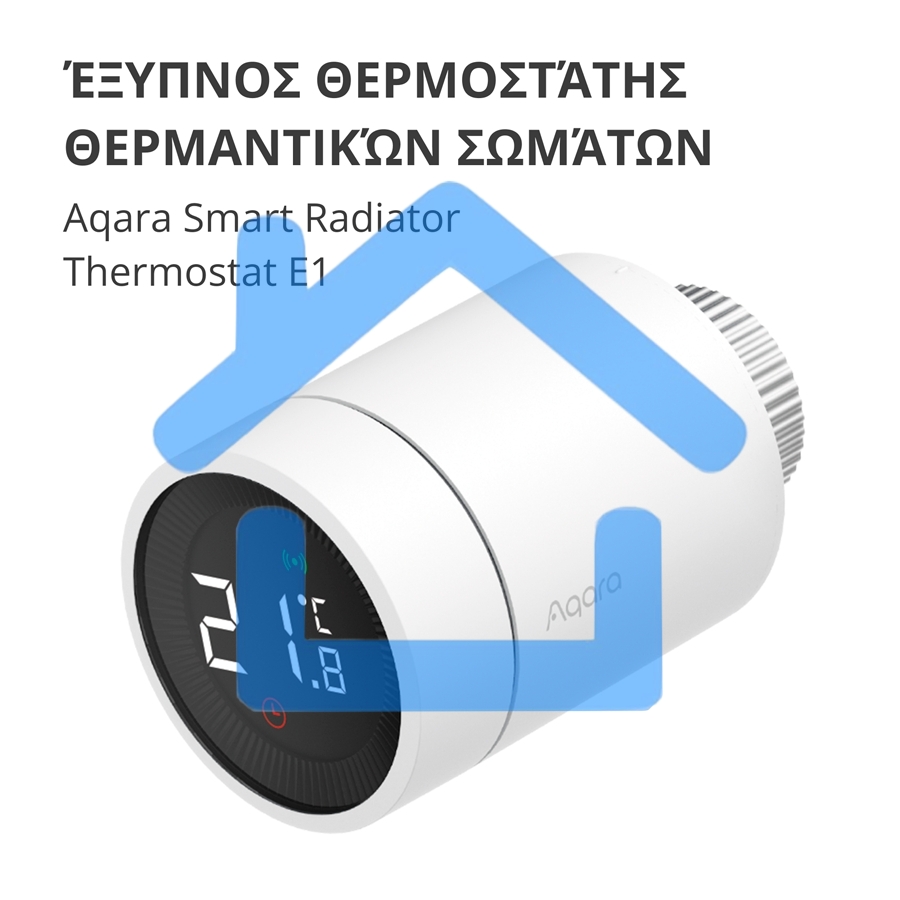 Термоголовка Aqara Smart Radiator Thermostat E1 (SRTS-A01) для радиат. резьбовой