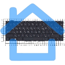 Клавиатура для ноутбука HP Spectre Folio 13-AK черная с подсветкой