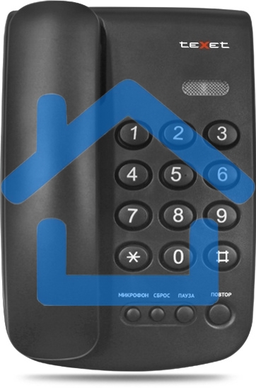Проводной телефон teXet TX-241 черный