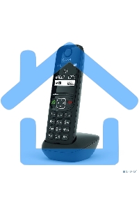 Дополнительная трубка Dect Gigaset AS690HX черный для AS690