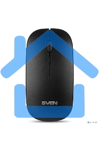 Мышь беспроводная SVEN RX-565SW темно-серый, 1600 dpi, радиоканал, USB, кнопки - 4