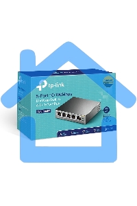 Коммутатор TP-Link SMB TL-SF1005P 5-портовый 10/100 Мбит/с настольный коммутатор с 4 портами PoE 
