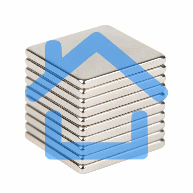 Неодимовый магнит прямоугольник 10х10х1 мм сцепление 0,6 кг (Упаковка 10 шт) Rexant