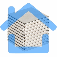 Неодимовый магнит прямоугольник 10х10х1 мм сцепление 0,6 кг (Упаковка 10 шт) Rexant