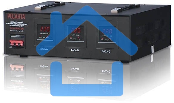 Стабилизатортрехфазный АСН-4 500/3 Ресанта