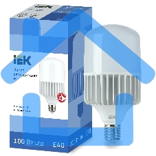Лампа светодиодная HP 100Вт 230В 6500К E40  LLE-HP-100-230-65-E40 IEK