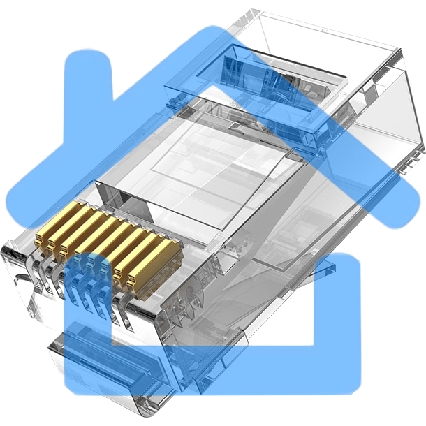 Коннектор Vention RJ45 (8p8c), UTP, cat. 6A, под витую пару (50шт.)