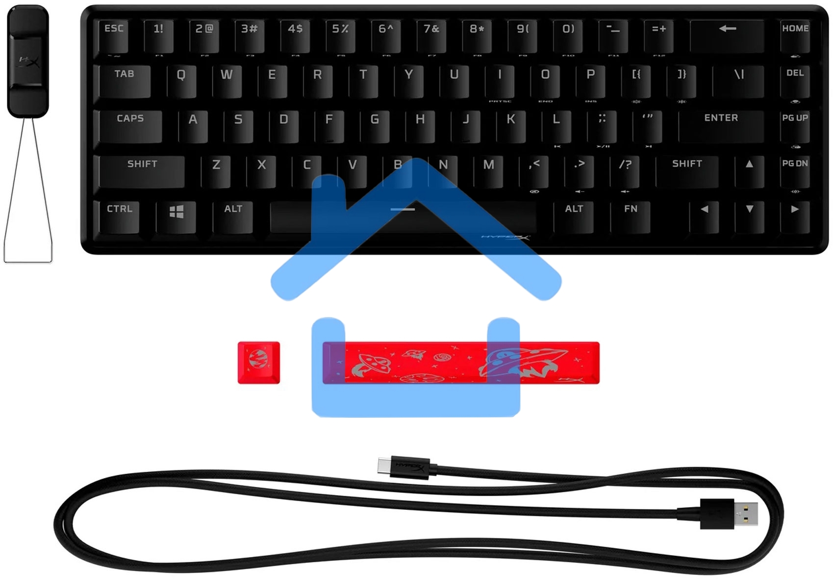 Клавиатура игровая HyperX Alloy Origins 65 (RUS) черный