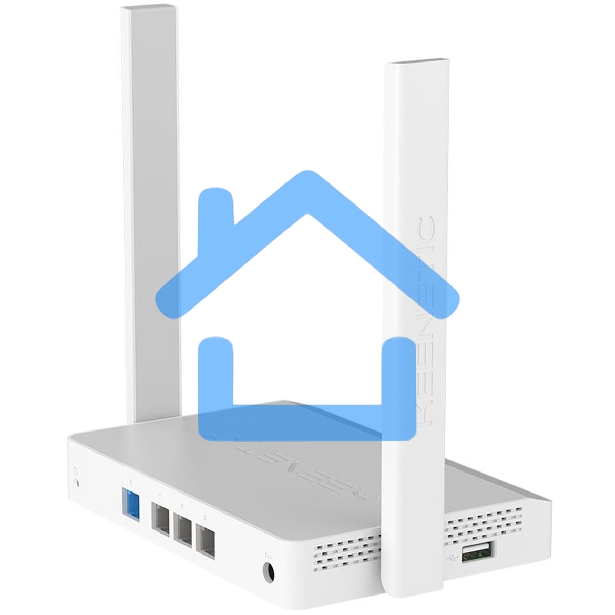 Интернет-центр Keenetic Extra (KN-1714) с Mesh Wi-Fi 5 AC1200, 4-портовым Smart-коммутатором и портом USB