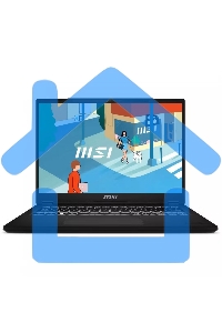 Ноутбук Modern 14H черный 9S7-14L112-088 Core i5-13420H 14” 16:10 FHD+ (1920x1200),60Hz IPS DDR4 16Gb*1 Iris Xe Graphics 512Gb SSD 3cell (53.8Whr) 1.6kg Single backlight (White) DOS,1y KB Eng/Rus