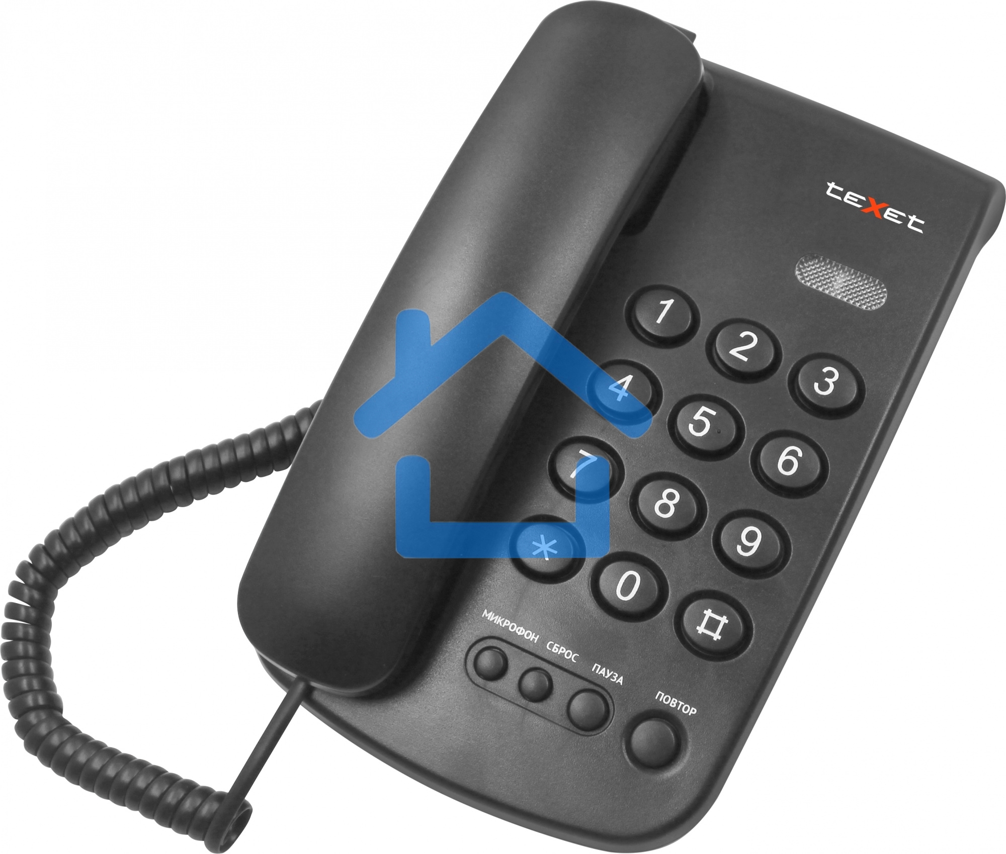 Проводной телефон teXet TX-241 черный