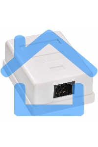 Розетка RJ45 Buro RJ-45 468-8k-1 кат.5E одинарная, TL-CAT-013