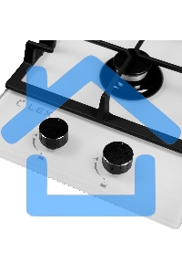 Газовая варочная панель LEX GVG 321 белый4000Вт 2 комфорки белый