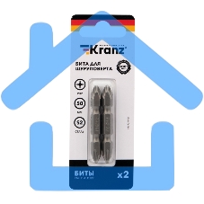 Бита для шуруповерта KRANZ PH2-PH2х50 мм (2 шт./уп.)