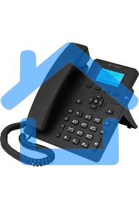 Телефон IP Флат Flat-Phone-C10/RU черный