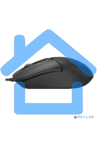 Мышь проводная A4Tech Fstyler FM12ST черный, 1200 dpi, USB, кнопки - 3