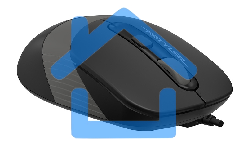 Мышь проводная A4Tech Fstyler FM10 черный/серый, 1600 dpi, USB, кнопки - 4