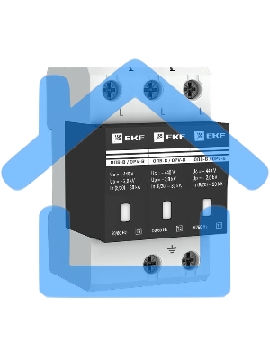 Ограничитель импульсных напряжений ОПВ-В/3P In 30кА 400В EKF opv-b3