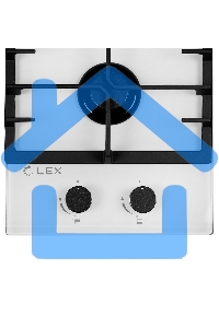 Газовая варочная панель LEX GVG 321 белый4000Вт 2 комфорки белый