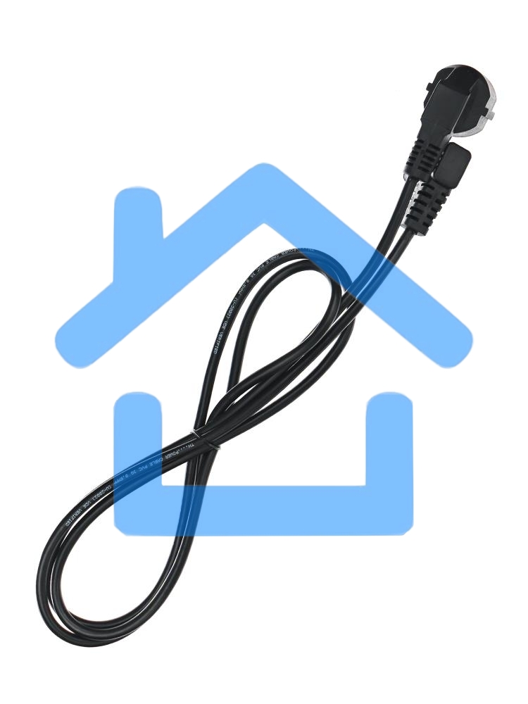 Кабель компьютер - розетка угловой 220V <1.8м> (Европейский стандарт) <TP021DA-1.8-BK>