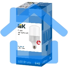 Лампа светодиодная HP 100Вт 230В 6500К E40  LLE-HP-100-230-65-E40 IEK