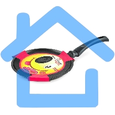 Сковорода НЕВА МЕТАЛЛ ПОСУДА 6222В (смайлик) блинная д.22 (Дизайн корпуса сковороды разработан так, чтобы при выпекании не нарушалась целостность блина, и красиво румянился рисунок. Антипригарное покрытие изделий - на водной основе, изготовлено без исполь