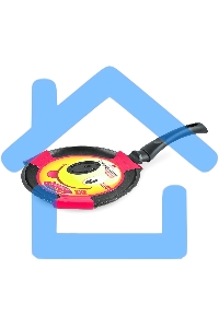 Сковорода НЕВА МЕТАЛЛ ПОСУДА 6222В (смайлик) блинная д.22 (Дизайн корпуса сковороды разработан так, чтобы при выпекании не нарушалась целостность блина, и красиво румянился рисунок. Антипригарное покрытие изделий - на водной основе, изготовлено без исполь