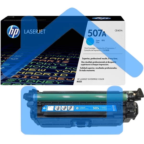 Картридж лазерный HP CE401A голубой для CLJ M551 6000стр.