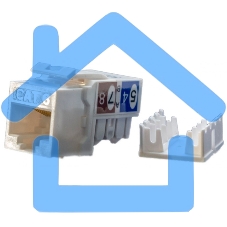 Вставка Keystone Jack Hyperline KJ9-8P8C-C6-90-WH RJ-45(8P8C), категория 6, белая