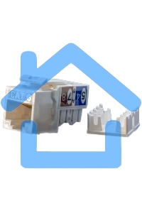 Вставка Keystone Jack Hyperline KJ9-8P8C-C6-90-WH RJ-45(8P8C), категория 6, белая