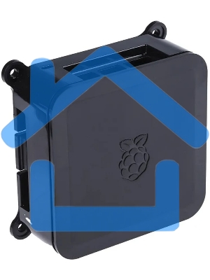 Корпус DesignSpark ABS Case для Raspberry Pi 3 B/B+, встроенное крепление VESA (100х100мм), цвет черный (136-0232)(136-0233)