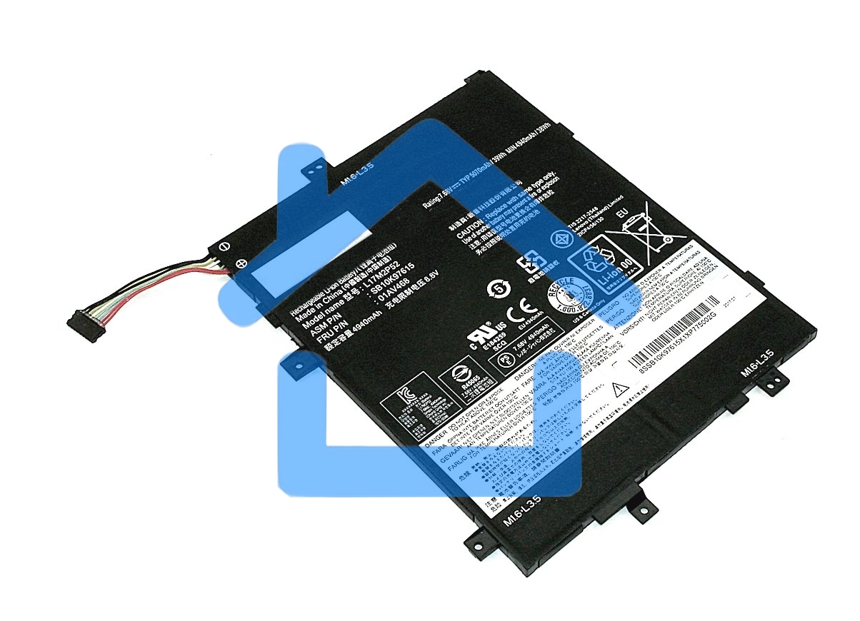 Аккумуляторная батарея для планшета Lenovo Tablet 10 (01AV468) 7.68V 4940mAh