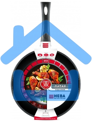 Сковорода 22 литая Индукция н/р НМП